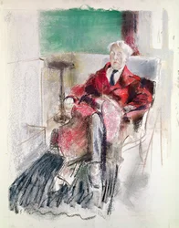 Portrait de George Moore (1852-1933), vers 1920